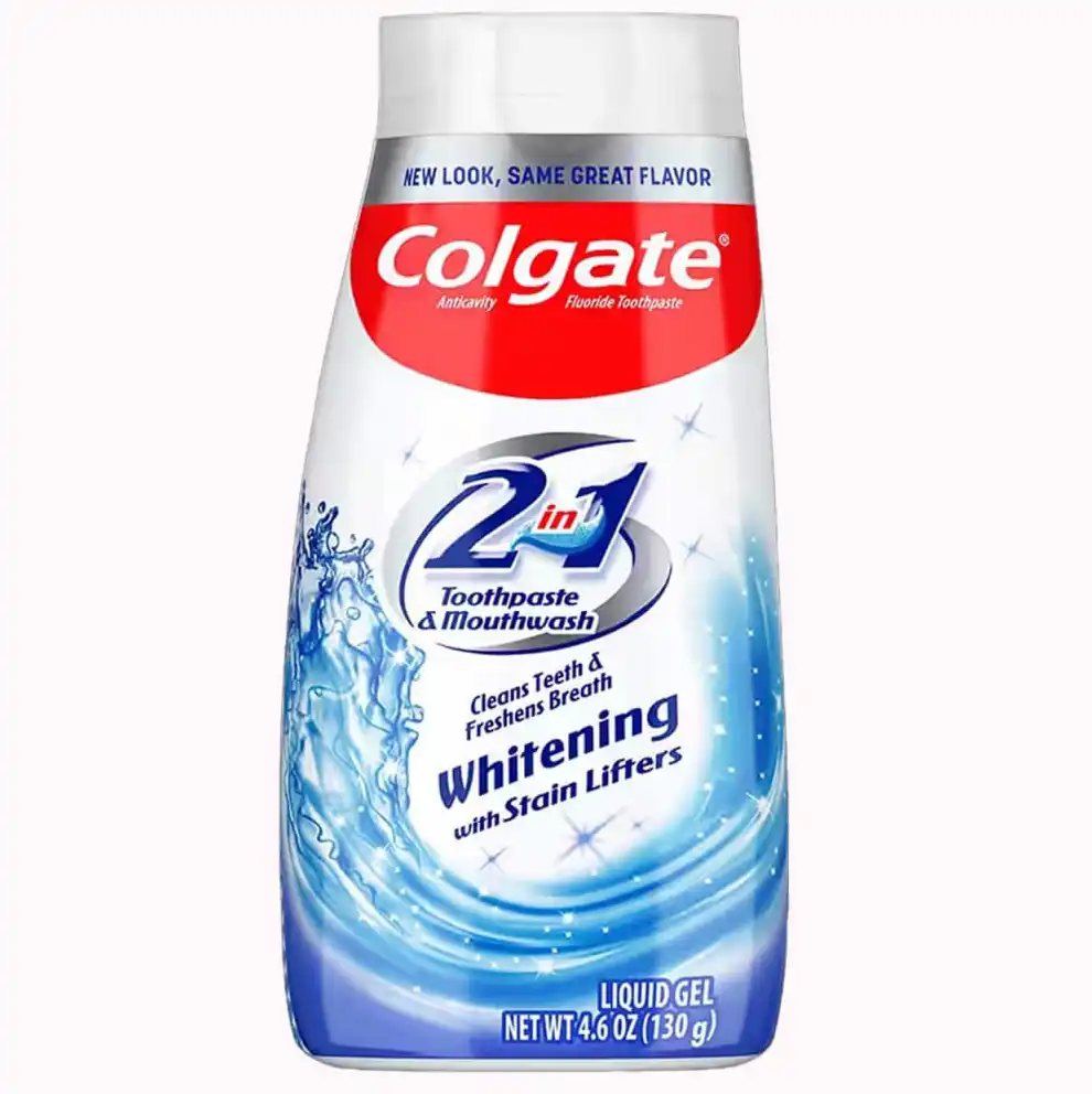 خمیر دندان و دهانشویه دو در یک سفید کننده کلگیت 100 میل Colgate Toothpaste and Mouthwash 2in 1 Whitening 1 خرید خمیر دندان و دهانشویه دو در یک سفید کننده کلگیت 100 میل Colgate Toothpaste and Mouthwash 2in 1 Whitening
