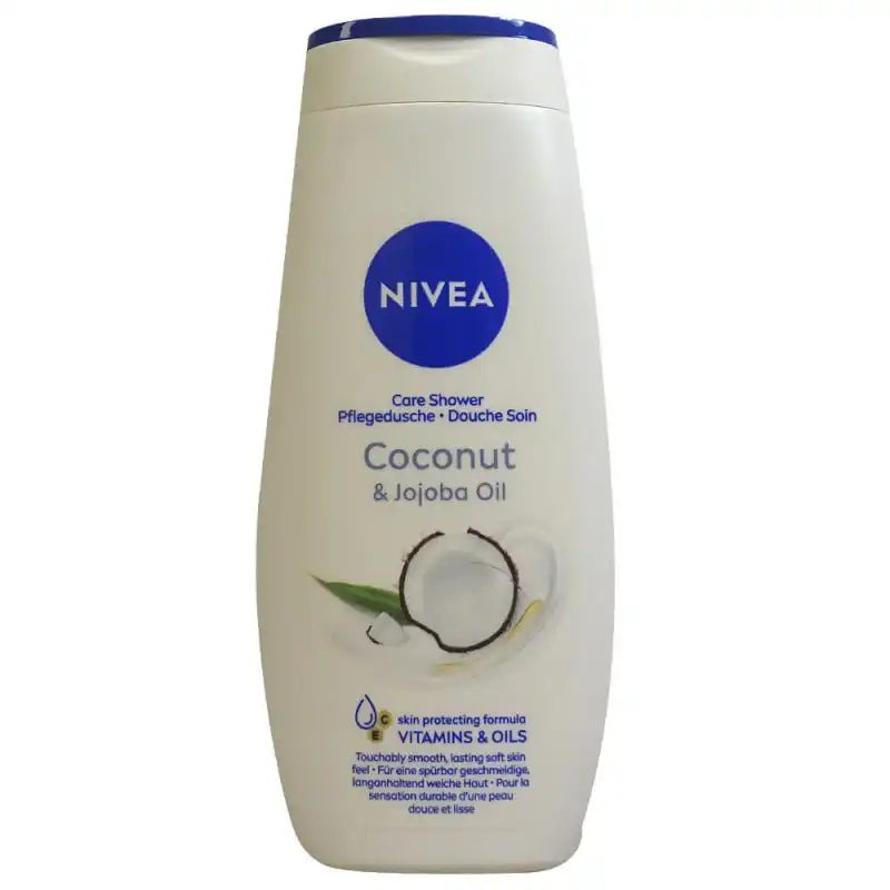 شاور ژل (ژل حمام) نیوا حاوی روغن نارگیل و جوجویا 250 میل Nivea shower gel with Coconut & jojoba oil 1 خرید شاور ژل (ژل حمام) نیوا حاوی روغن نارگیل و جوجویا 250 میل Nivea shower gel with Coconut & jojoba oil