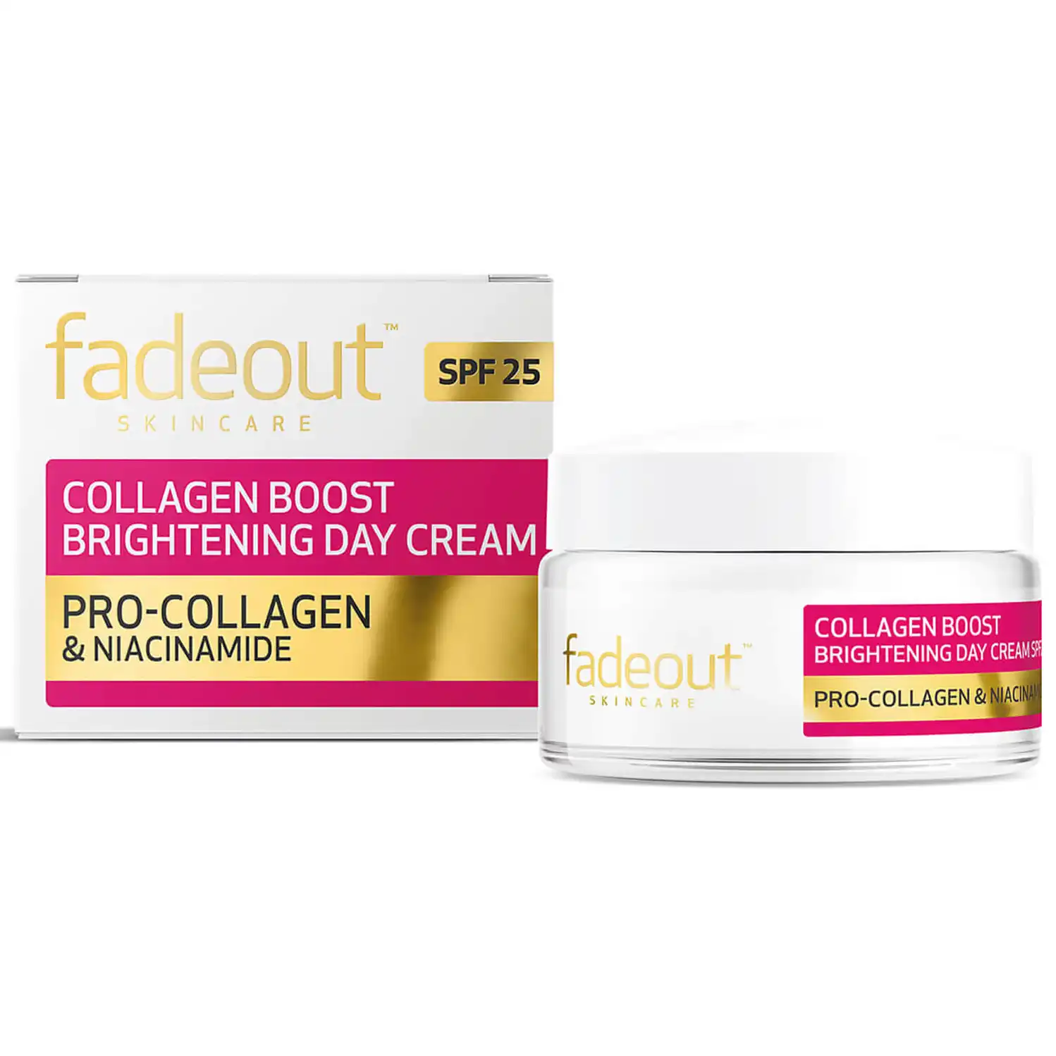 کرم روز روشن کننده و کلاژن ساز فیداوت 75 میل Fadeout Collagen Boost Whitening Day 1 خرید کرم روز روشن کننده و کلاژن ساز فیداوت 50 میل Fadeout Collagen Boost Whitening Day