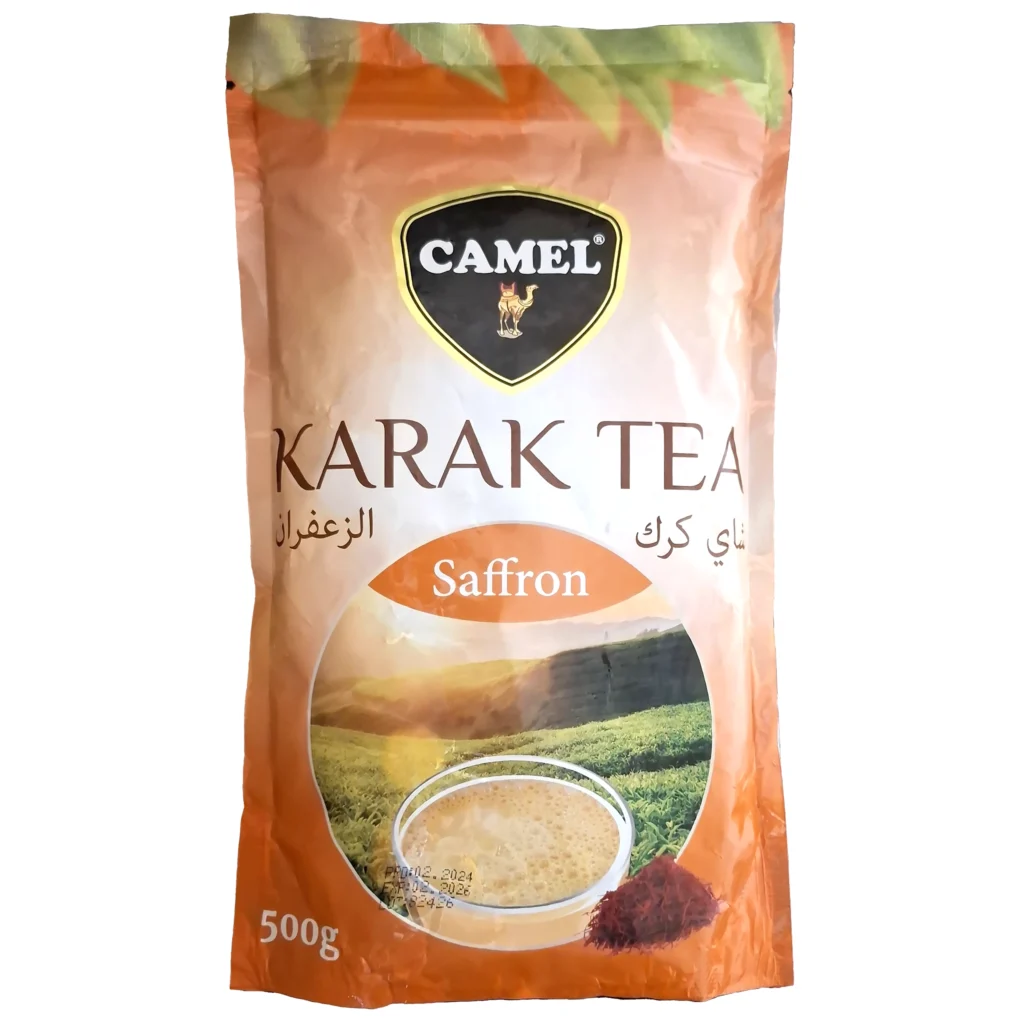 خرید چای کرک کمل زعفرانی 500 گرمی Camel Karak Tea Saffron