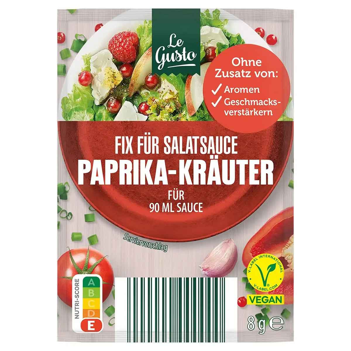 ادویه سالاد گوستو پاپریکا 40 گرمی le gusto Paprika Herb Fix for Salad Dressing