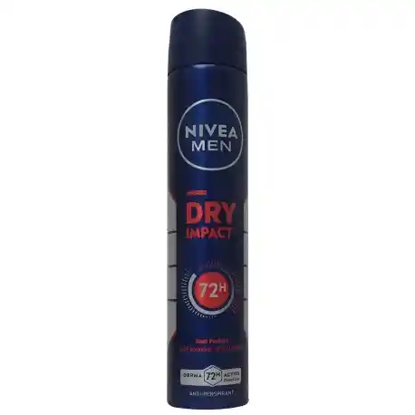 اسپری بدن ضد تعریق مردانه نیوا درای ایمپکت 200 میل 72 ساعته Nivea Dry Impact Body Spray Dual Protect 1 خرید اسپری بدن ضد تعریق مردانه نیوا درای ایمپکت 200 میل 72 ساعته Nivea Dry Impact Body Spray Dual Protect