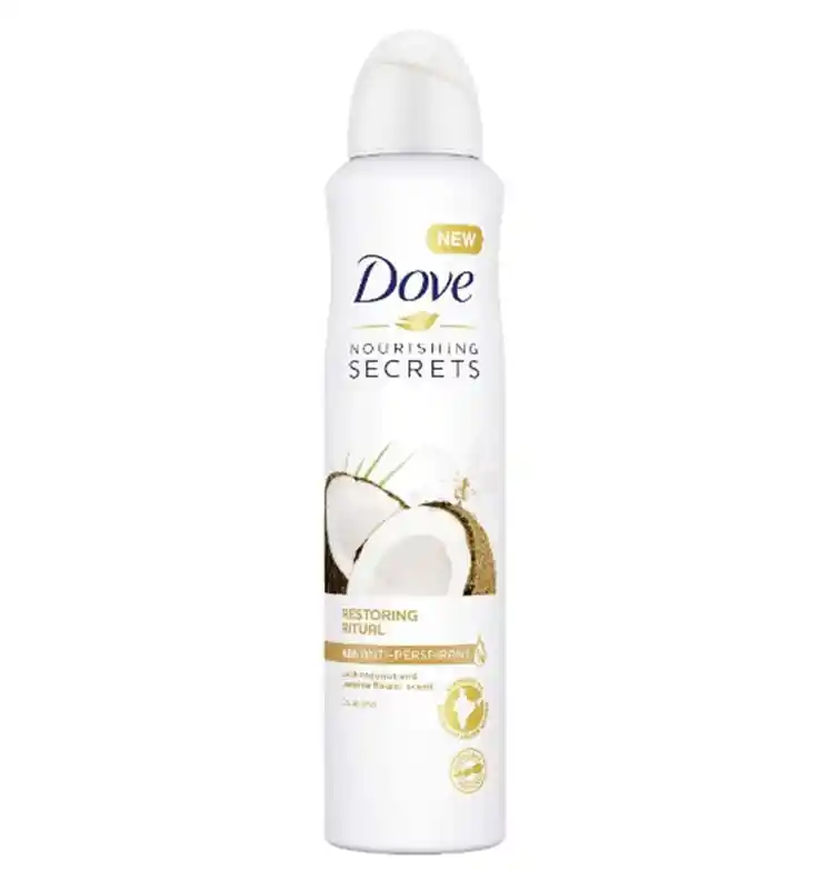 اسپری ضدتعریق نارگیل و گل یاس داو 250 میل Dove Nourishing Secrets Restoring Ritual Coconut and Jasmine Antiperspirant Spray 1 خرید اسپری ضدتعریق نارگیل و گل یاس داو 250 میل Dove Nourishing Secrets Restoring Ritual Coconut and Jasmine Antiperspirant Spray