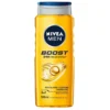 شامپو سر و بدن مردانه نیوا بوست 500 میل Nivea Men Boost Shower Gell 2 خرید شاور ژل (شامپو سر و بدن) مردانه نیوا بوست 500 میل Nivea Men Boost Shower Gell