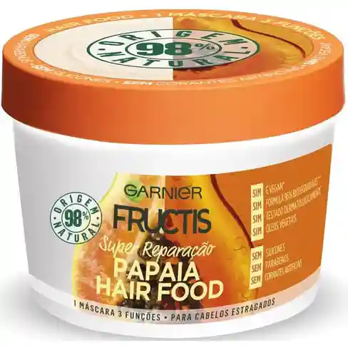 ماسک موی پاپایا گارنیر فروکتیس ترمیم و بازسازی موهای آسیب دیده و خشک 390 میل Garnier Fructis Papaya Hair Food 1 خرید ماسک موی پاپایا گارنیر فروکتیس 390 میل Garnier Fructis Papaya Hair Food