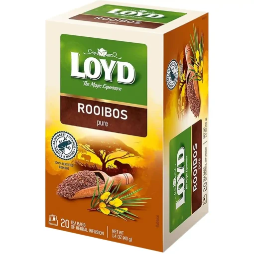 قیمت و خرید چای (دمنوش) رویبوس خالص لوید 20 عددی Loyd Rooibos Pure