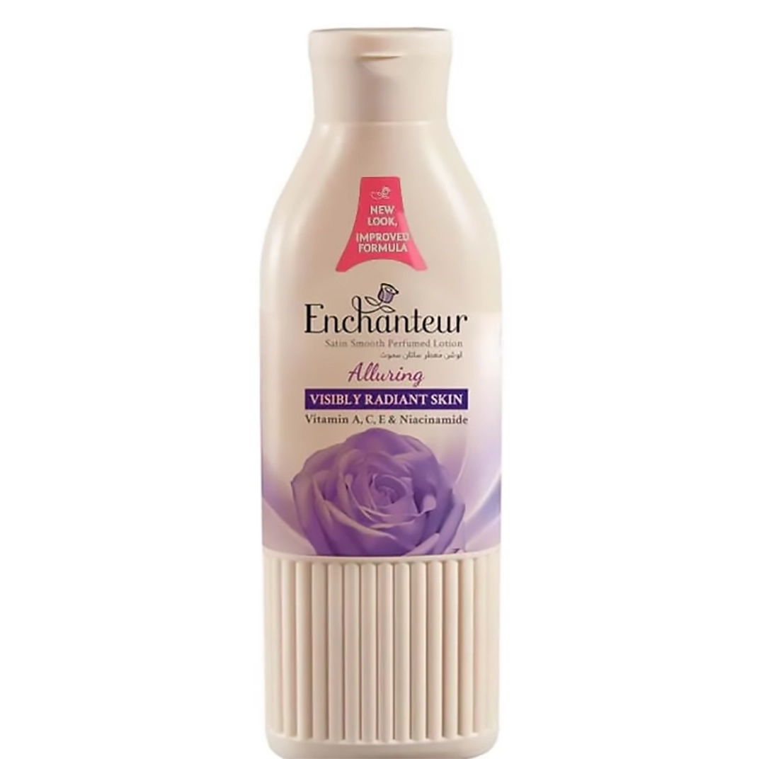 لوسیون بدن معطر انشانتر الورینگ آبرسان و روشن کننده پوست 250 میل Enchanteur Alluring Satin Smooth Perfumed Lotion 1 قیمت خرید لوسیون بدن معطر انشانتر الورینگ آبرسان و روشن کننده پوست 250 میل