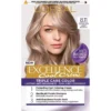 رنگ مو لورآل شماره 8.11 بلوند دودی فوق العاده روشن L'Oreal Paris Excellence Creme Hair Color 8.11 Ultra Ash Light Blonde 2 قیمت و خرید رنگ مو لورآل شماره 8.11 بلوند دودی فوق العاده روشن L'Oreal Paris Excellence Creme Hair Color 8.11 Ultra Ash Light Blonde