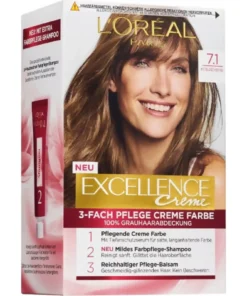 رنگ مو لورآل شماره 7.1 بلوند دودی متوسط L'Oreal cream hair color 7.1 Medium Ash Blonde 3 قیمت و خرید رنگ مو لورآل شماره 7.1 بلوند دودی متوسط L'Oreal cream hair color 7.1 Medium Ash Blonde