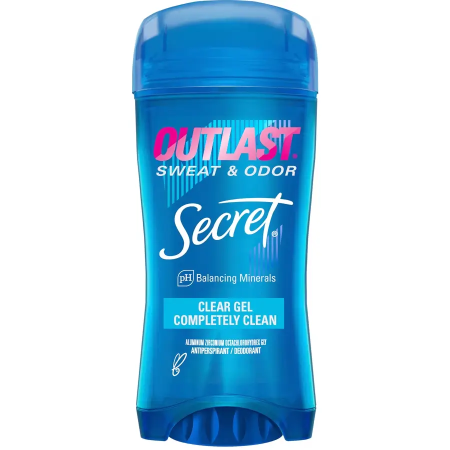 مام ژلی ضد تعریق سکرت اوتلست ۷۲ ساعته بدون لک 73 گرم Secret Outlast Completely Clean Clear Gel Antiperspirant 1 قیمت و خرید ضد تعریق ژلی سکرت اوتلست ۷۲ ساعته مدل Secret Outlast Completely Clean Clear Gel Antiperspirant Deodorant