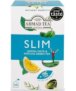 خرید چای لاغری احمد تی حاوی ماته، ماچا و زینک 20 بگ Ahmad Tea SLIM