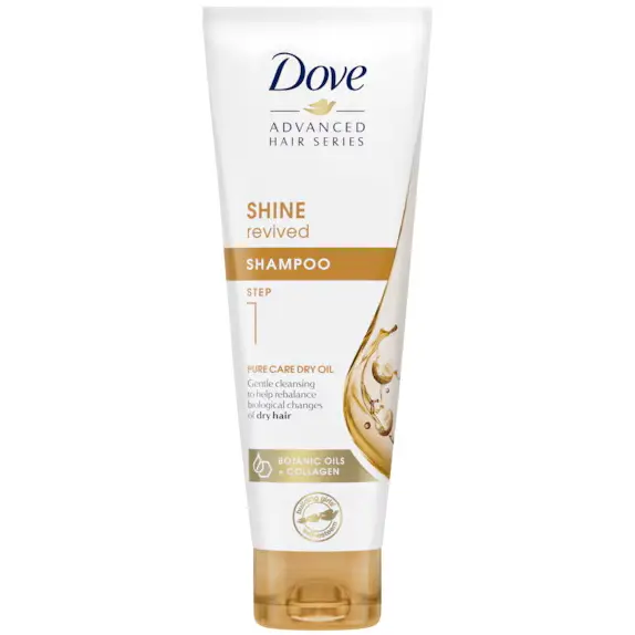 شامپو احیا کننده موی خشک داو - براق کننده و ضد وز - 250 میل Dove Advanced Hair Series Pure Care Dry OIL Shampoo 1 Dove-Advanced-Hair-Series-Pure-Care-Dry-Oil-Shampoo.webp