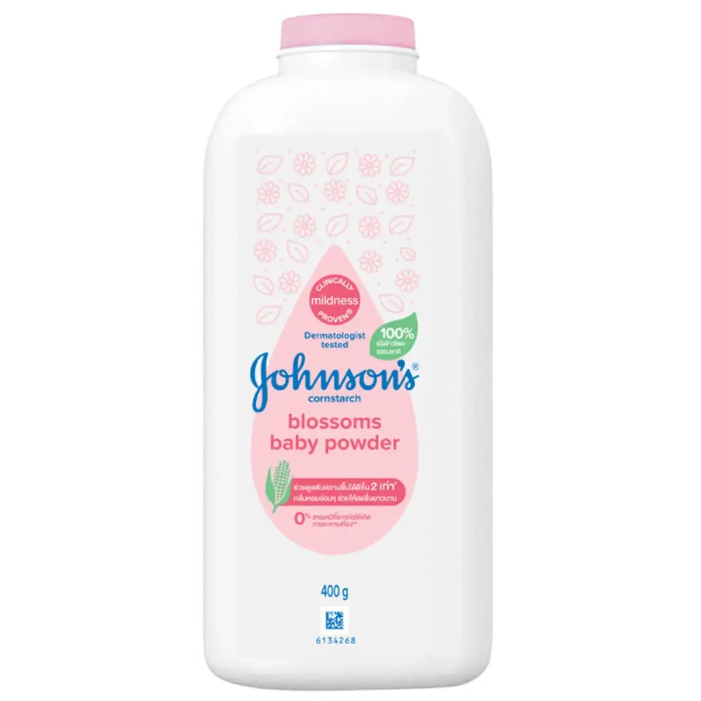پودر بچه جانسون نشاسته ذرت فاقد تالک با رایحه شکوفه ۴۰۰ گرم Johnson's Blossoms Baby Powder 1 پودر بچه جانسون نشاسته ذرت با رایحه شکوفه ۴۰۰ گرمJohnson's Blossoms Baby Powder