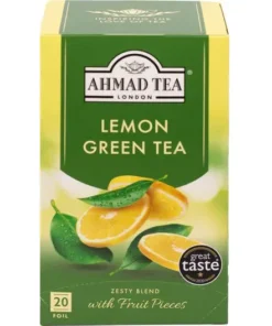خرید دمنوش چای سبز لیمویی انرژی‌بخش با کافئین ملایمLemon Green Tea - Teabags