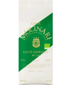 دانه قهوه مولیناری اسپرسو بیو عربیکا یک کیلویی Caffe Molinari