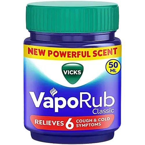 ویکس تسکین دهنده 5 دقیقه واپو راب مناسب سرماخوردگی وسرفه ۵۰ میل Vicks Vapo Rub 1 ویکس تسکین دهنده 5 دقیقه واپو راب مناسب سرماخوردگی وسرفه ۵۰ میل Vicks Vapo Rub