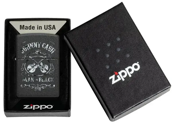 فندک زیپو Zippo 48989 Johnny Cash Man in Black Design 2 فندک زیپو Zippo 48989 Johnny Cash Man in Black Design - Image 2