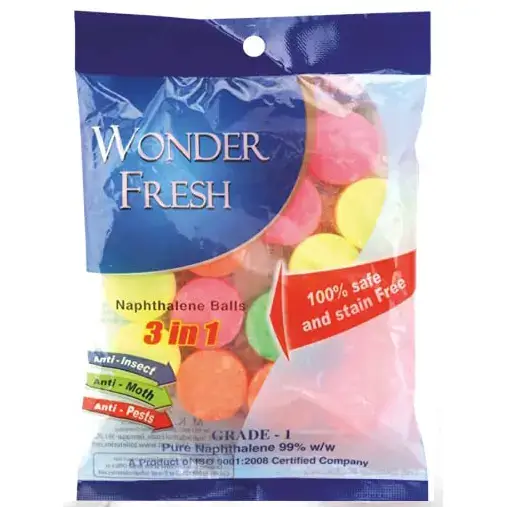 توپ نفتالین رنگی ۳ در ۱ 100گرمی Wonder Fresh Naphthalene Balls 1 توپ نفتالین رنگی ۳ در ۱ 100گرمی Wonder Fresh Naphthalene Balls