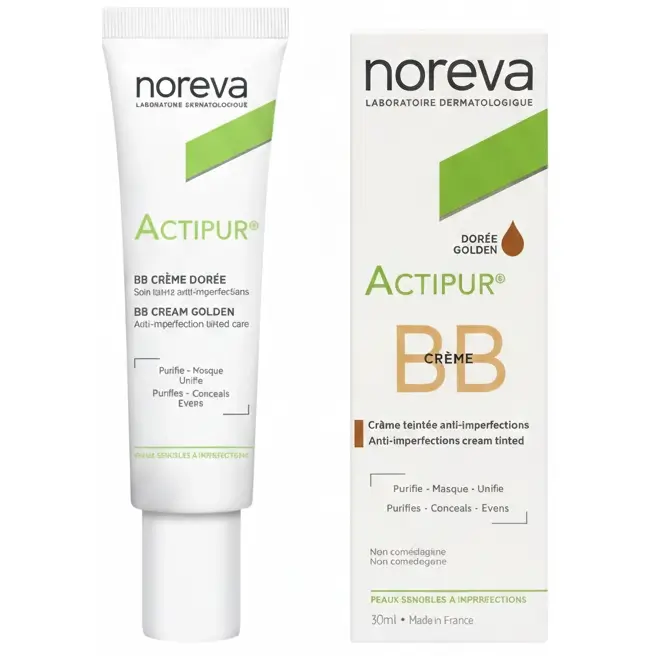 بی بی کرم اکتی پور نوروا طلایی ضد جوش و مات کننده قوی پوست چرب 30 میل Noreva Actipur BB creme 1 قیمت و خرید بی بی کرم اکتی پور نوروا ضد جوش و مات کننده قوی پوست چرب (30 میل) Noreva Actipur BB creme