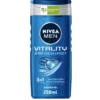 شامپو سر و بدن مردانه نیوآ من ویتالیتی 250 میل Nivea Men Shower Gel Vitality 2 قیمت و خرید ژل شستشوی بدن نیوآ من ویتالیتی 250 میل Nivea Men Shower Gel Vitality