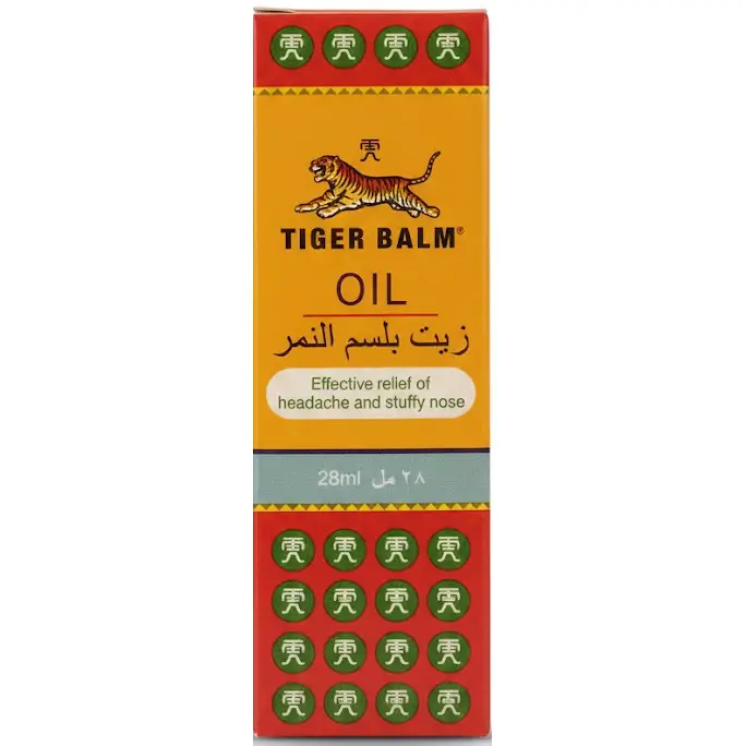 روغن ببر مسکن موضعی قوی و تسکیندهنده سردرد و گرفتگی بینی 28میل Tiger Balm Liniment Oil 1 خرید و قیمت روغن ببر مسکن موضعی قوی و تسکیندهنده سردرد و گرفتگی بینی Tiger Balm Liniment Oil 28ml