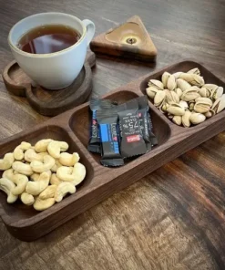 اردور خوری مستطیل ۳ خانه ساخته شده از چوب گردوی اصل 30*10 3 اردور خوری مستطیل ۳ خانه ساخته شده از چوب گردوی اصل 30*10