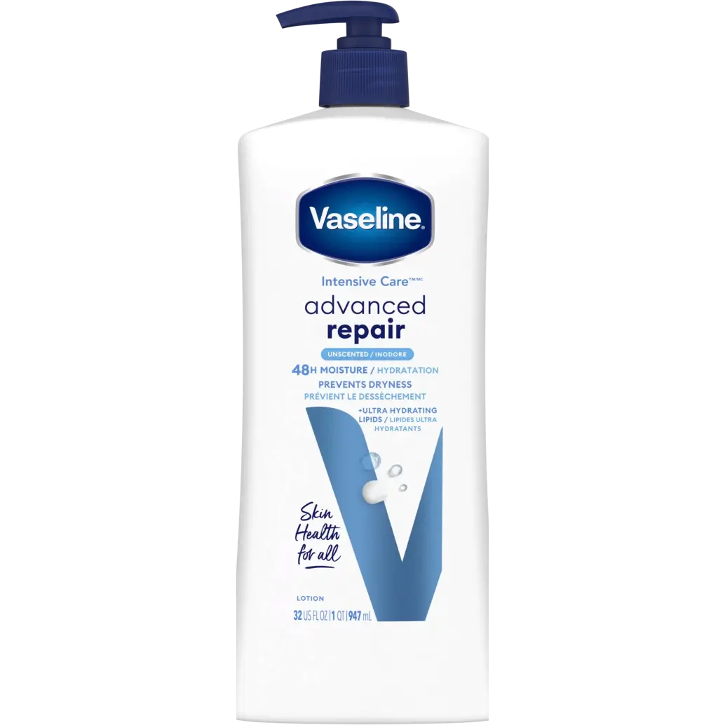 لوسیون بدن وازلین ترمیمکننده قوی بدون بو 947 میل Vaseline Intensive Care Advanced Repair 1 قیمت و خرید لوسیون بدن وازلین ترمیمکننده قوی بدون بو 947 میل Vaseline, Intensive Care, Advanced Repair