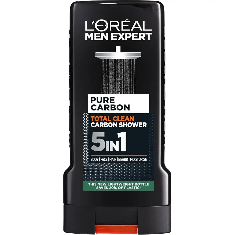 ژل ۵ کاره مردانه لورال مدل Pure Carbon حجم ۳۰۰ میل L’Oreal Men Expert Pure Carbon 5-in-1 Shower Gel 1 قیمت و خریدL’Oréal Men Expert Pure Carbon 5-in-1 Shower Gel, ژل ۵ کاره مردانه لورال مدل Pure Carbon حجم ۳۰۰ میلL’Oréal Men Expert Pure Carbon 5-in-1 Shower Gel,