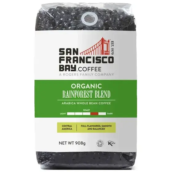 دانه قهوه سانفرانسیسکو ارگانیک رین فارست ۹۰۸ گرم San Francisco Bay organic Rainforest Blend 1 قیمت و خریدSan-francisco-bay-coffee-Nicaragua