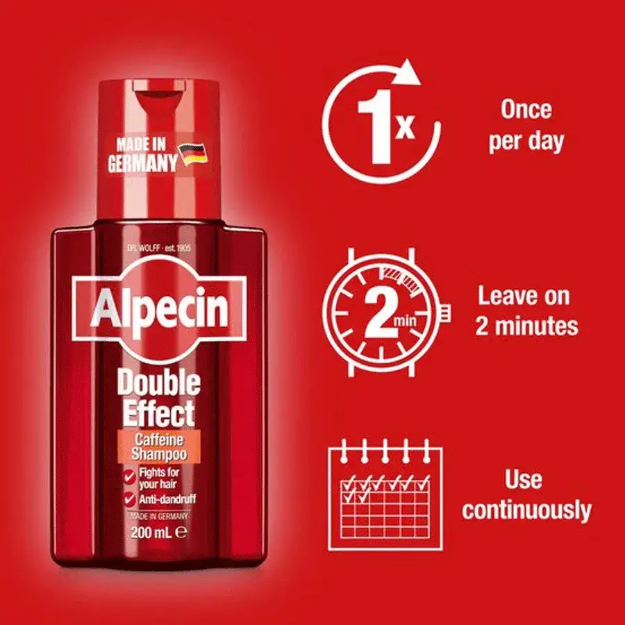 شامپو آلپسین دابل افکت ضد ریزش و رفع شوره چرب 200 میل Alpecin Double Effect Caffeine Shampoo 2 قیمت و خرید:شامپو آلپسین دابل افکت ضد ریزش و رفع شوره چرب 200 میل Alpecin Double Effect Caffeine Shampoo
