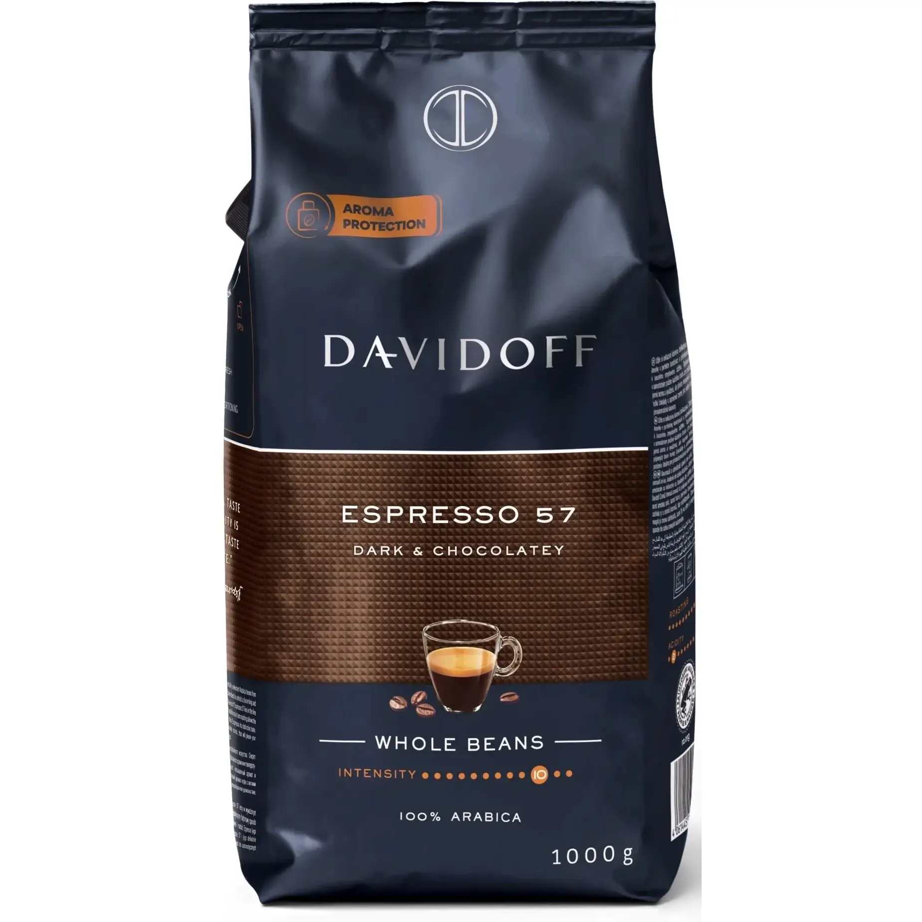 دانه قهوه دیویدوف اسپرسو 57 100% عربیکا رست دارک 1 کیلوگرم Davidoff Espresso 57 1 قیمت و خرید:دانه قهوه دیویدوف اسپرسو 57 100% عربیکا رست دارک 1 کیلو گرم Davidoff Espresso 57 Whole Beans
