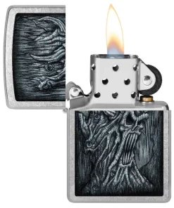 فندک زیپو Zippo 48681 Evil Tree Design Street Chrome Finish 4 فندک زیپو Zippo 48681 Evil Tree Design Street Chrome Finish