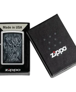 فندک زیپو Zippo 48681 Evil Tree Design Street Chrome Finish 5 فندک زیپو Zippo 48681 Evil Tree Design Street Chrome Finish