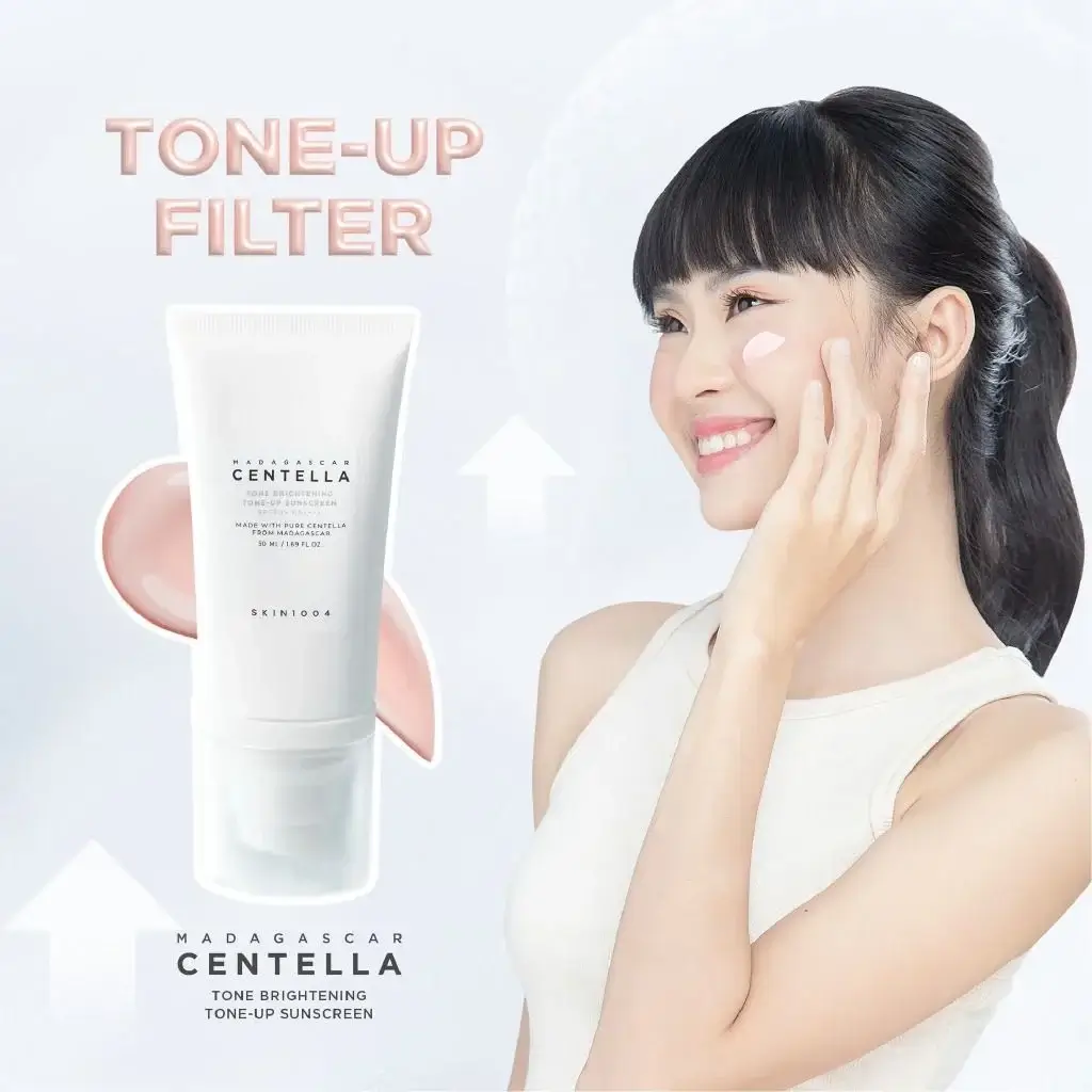 کرم ضد آفتاب سنتلا تون آپ اسکین روشنکننده، ضد لک و محافظت کامل ۵۰ میل SKIN1004 Madagascar Centella Tone-Up Sunscreen 7 نقد و بررسی : کرم ضد آفتاب روشنکننده تون آپ ضد لک و محافظت کامل سنتلا ۵۰ میل SKIN1004 Madagascar Centella Tone-Up Sunscreen