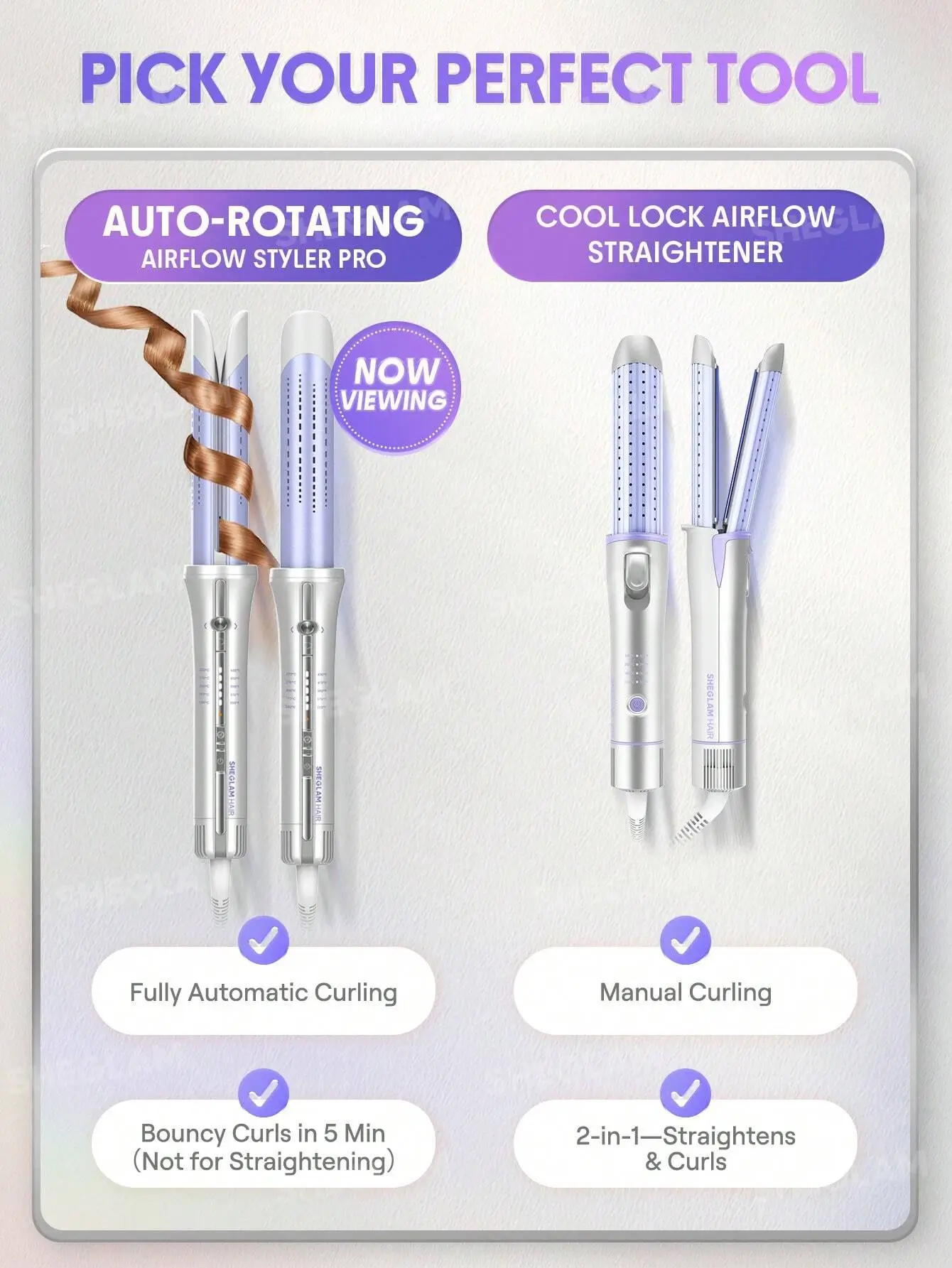 دستگاه فر کننده اتوماتیک مو شیگلم سایز 25 میلیمتر Sheglam One Touch Airflow Styler Pro 8 نقد و بررسی :دستگاه فر کننده اتوماتیک مو شیگلم سایز 25 میلیمتری Sheglam One Touch Airflow Styler Pro