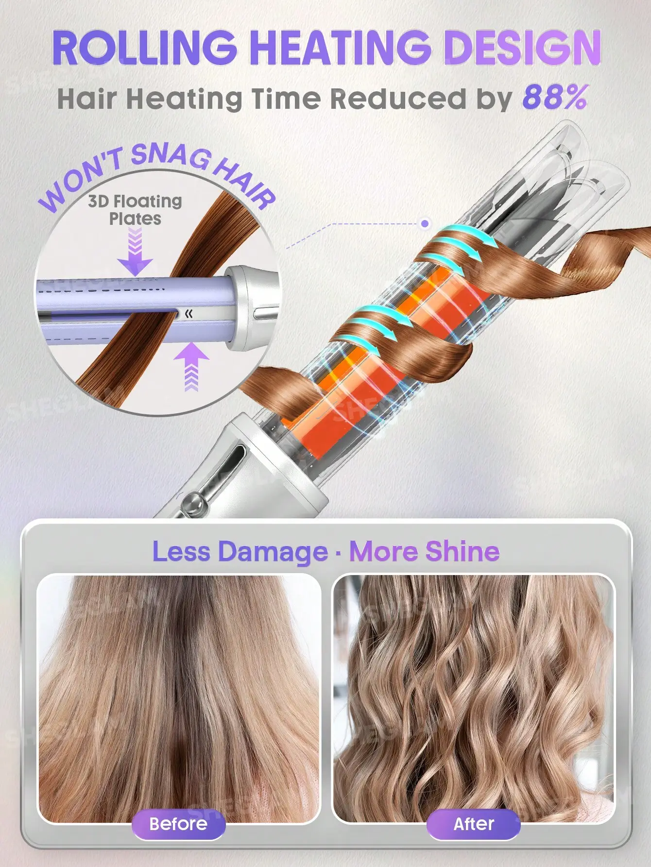 دستگاه فر کننده اتوماتیک مو شیگلم سایز 25 میلیمتر Sheglam One Touch Airflow Styler Pro 6 نقد و بررسی :دستگاه فر کننده اتوماتیک مو شیگلم سایز 25 میلیمتری Sheglam One Touch Airflow Styler Pro