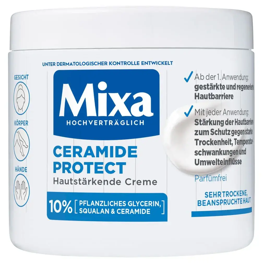 کرم مرطوبکننده سرامید میکسا مخصوص پوستهای به شدت خشک 400 میل Mixa Ceramide Protect 1 قیمت و خرید:کرم مرطوبکننده و تقویتکننده سد دفاعی سرامید میکسا نجات پوستهای به شدت خشک 400 میل Mixa Ceramide Protect