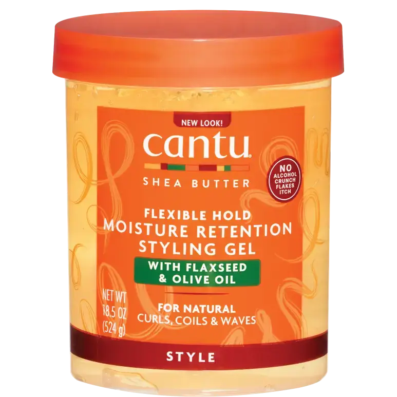 ژل حالت‌دهنده و رطوبت‌رسان مو کانتو حاوی بذر کتان و روغن زیتون ۵۲۴ گرم Cantu Moisture Retention Styling Gel