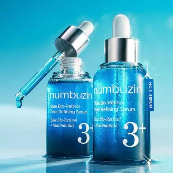 سرم منافذ بلو بایو رتینول نامبوزین شماره ۳ کنترل چربی و لیفت پوست ۳۰ میل Numbuzin No.3 Blue Bio-Retinol 5 نقد و بررسی:سرم منافذ بلو بایو رتینول نامبوزین شماره ۳ اصل کنترل چربی و لیفت پوست ۳۰ میلیلیترNumbuzin No.3 Blue Bio-Retinol Pore Refining Serum
