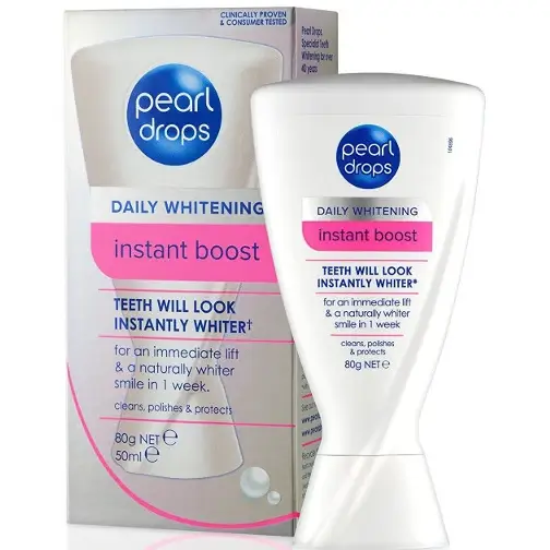 خمیر دندان سفید کننده فوری پرل دراپس جلای درخشان و ضد لک ۵۰ میل Pearl Drops Instant Boost 1 قیمت و خرید:خمیر دندان سفید کننده فوری پرل دراپس جلای درخشان و ضد لک۵۰ میل Pearl Drops Instant Boost