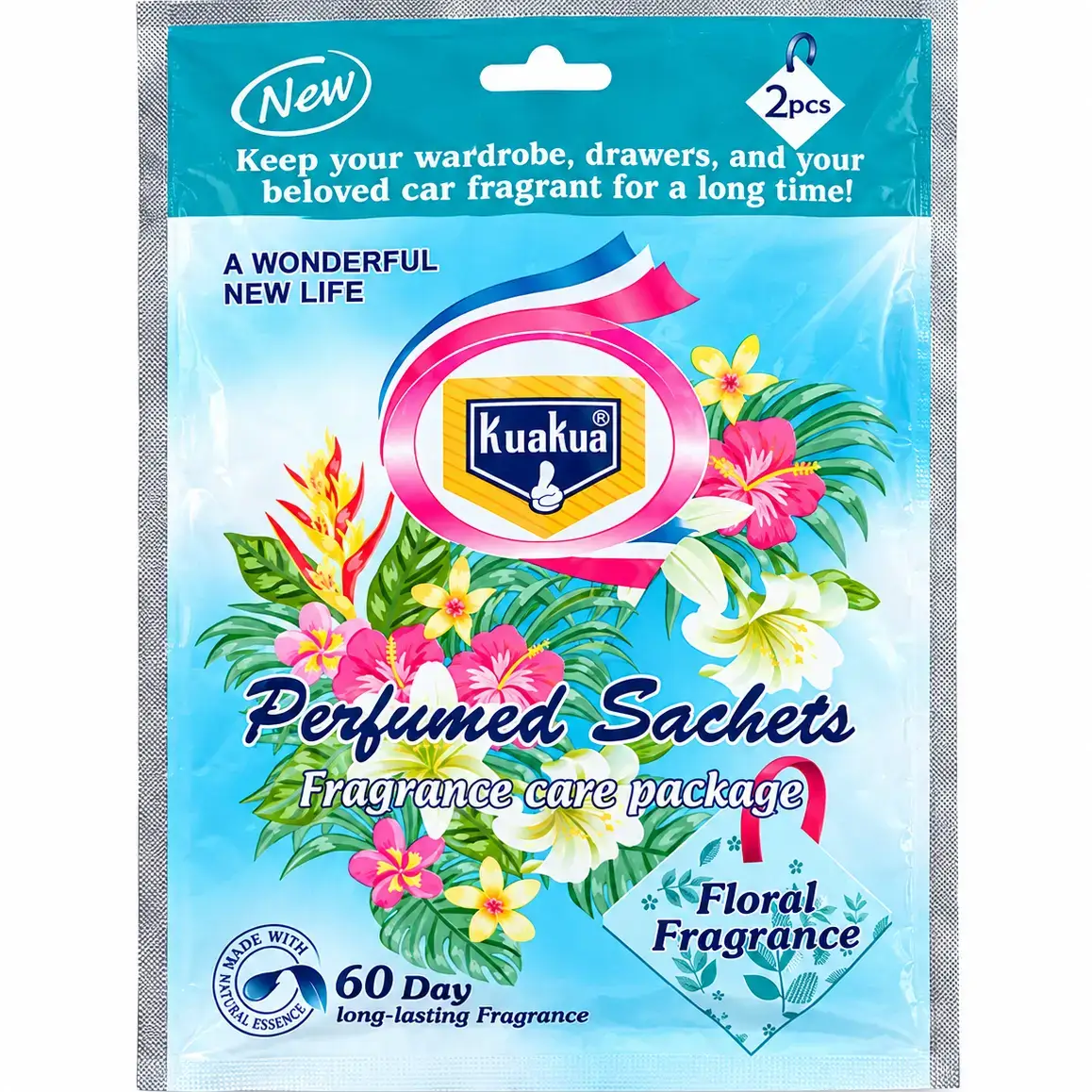 ساشه خوشبوکننده کمد، کشو و ماشین رایحه گلی بسته 2 عددی KuaKua Floral Fragrance 1 قیمت و خرید:ساشه خوشبوکننده کمد، کشو و ماشین رایحه گلی بسته 2 عددی KuaKua Floral Fragrance