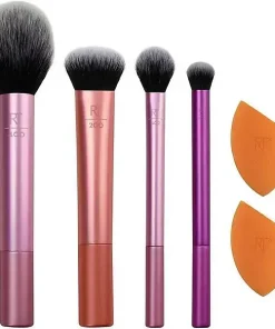 ست براش و اسفنج آرایشی ۶ تکه ریل تکنیکس صورت و چشم Real Techniques Everyday Essentials 7 قیمت و خرید:ست براش و اسفنج آرایشی ریئل تکنیکس ایجاد پوشش مخملی و حرفه ای پک ۶ تکه Real Techniques Everyday Essentials