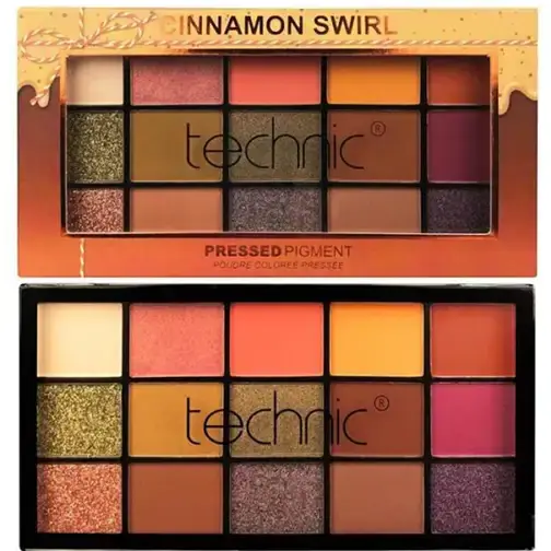 پالت سایه چشم 15 رنگ سینامون سویرل تکنیک مات و شاین Technic Cinnamon Swirl Eyeshadow Palette 3 قیمت و خرید:پالت سایه چشم 15 رنگ سینامون سویرل تکنیک مات و شاین Technic Cinnamon Swirl Eyeshadow Palette