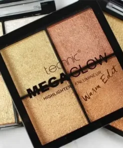 پالت هایلایتر ۴ رنگ مگا گلو ورم ادیت تکنیک درخشش گرم و طلایی Technic Mega Glow Highlighter Warm Edit 5 قیمت و خرید:Technic Mega Glow Highlighter Warm Edit