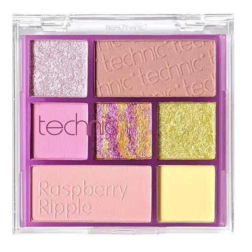 پالت سایه چشم 7 رنگ رسپبری ریپل تکنیک پاستیلی و شاین Technic Raspberry Ripple Eyeshadow Palette 1 قیمت و خرید:پالت سایه چشم 7 رنگ رسپبری ریپل تکنیک پاستیلی و شاین Technic Raspberry Ripple Eyeshadow Palette