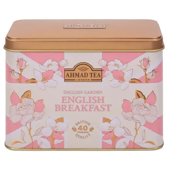 چای احمد قوطی فلزی انگلیش گاردن؛ انگلیش بریکفست کیسهای ۴۰ عددی Ahmad tea English Garden English Breakfast 1 قیمت و خرید:چای احمد قوطی فلزی انگلیش گاردن؛ انگلیش بریکفست کیسهای ۴۰ عددیAhmad tea English Garden English Breakfast