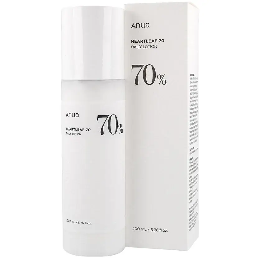 لوسیون آبرسان و تسکیندهنده آنوا ۷۰ هارت لیف با هیالورونیک اسید 200 میل Anua Heartleaf 70 Daily Lotion 1 قیمت و خرید:لوسیون آبرسان و تسکیندهنده آنوا ۷۰ هارت لیف با هیالورونیک اسید 200 میل Anua Heartleaf 70 Daily Lotion