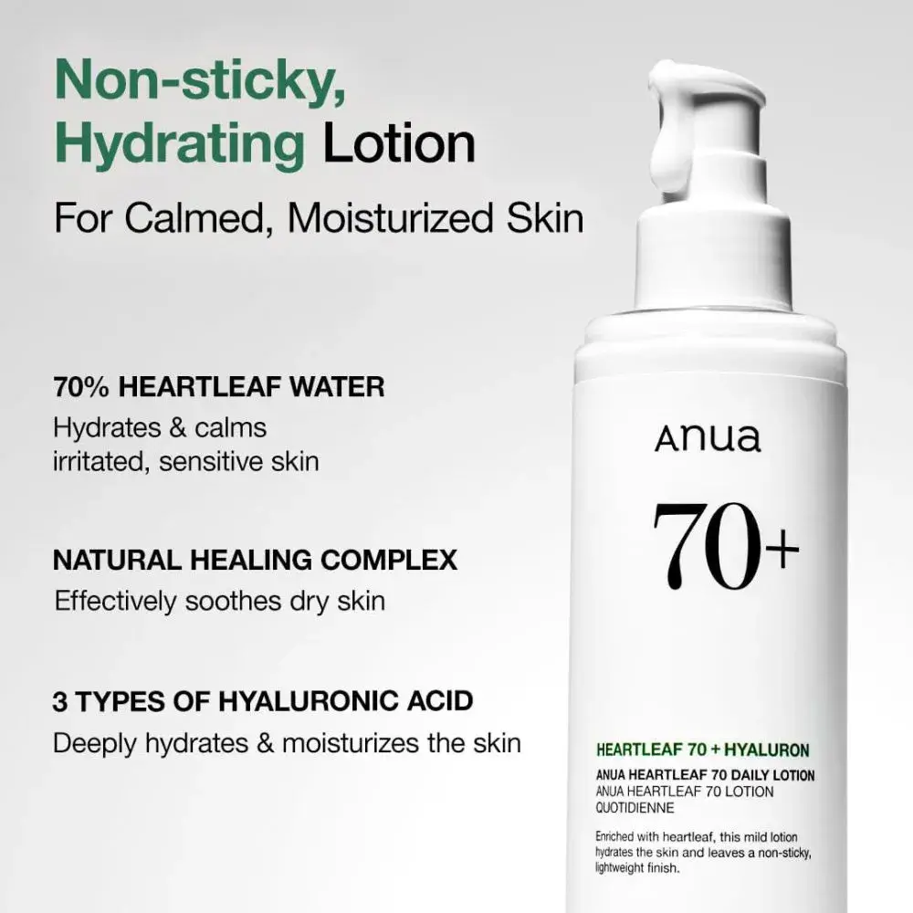 لوسیون آبرسان و تسکیندهنده آنوا ۷۰ هارت لیف با هیالورونیک اسید 200 میل Anua Heartleaf 70 Daily Lotion 4 نقد و بررسی:لوسیون آبرسان و تسکیندهنده آنوا ۷۰ هارت لیف با هیالورونیک اسید 200 میل Anua Heartleaf 70 Daily Lotion