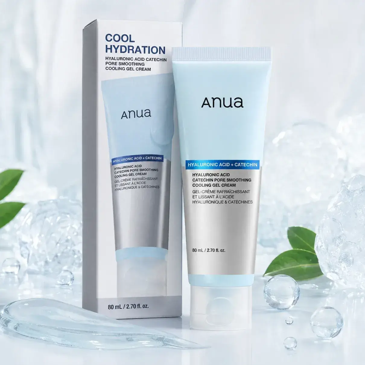 ژل کرم خنککننده و آبرسان آنوا هیالورونیک اسید و کاتچین ۸۰ میل Anua Hyaluronic Acid Catechin Pore Smoothing Cooling Gel Cream 2 ژل کرم خنککننده و آبرسان آنوا هیالورونیک اسید و کاتچین ۸۰ میل Anua Hyaluronic Acid Catechin Pore Smoothing Cooling Gel Cream - تصویر 2