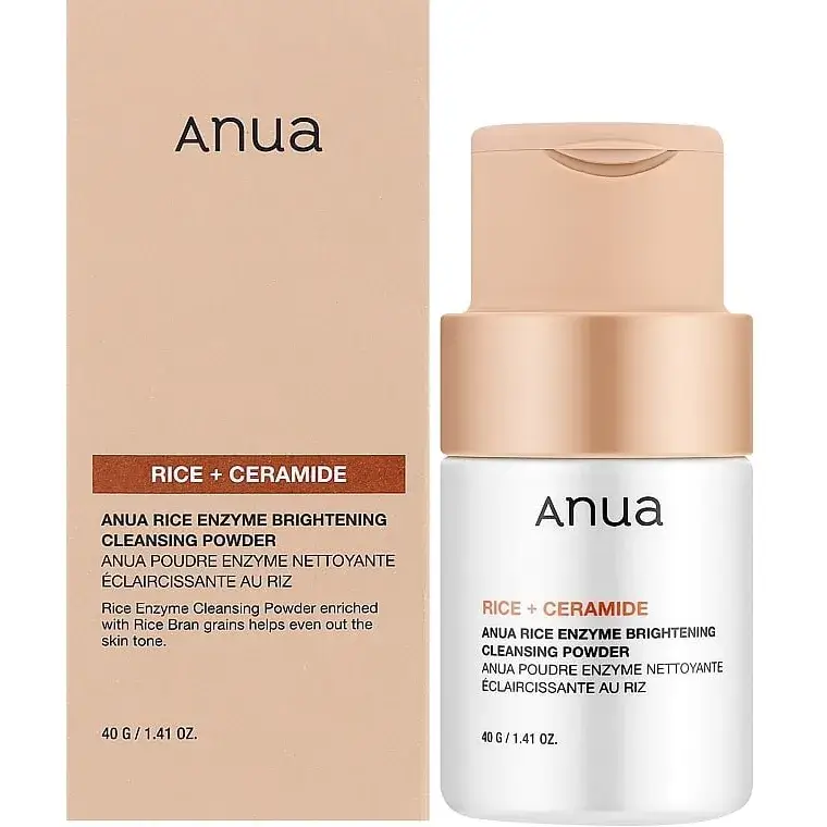 پودر آنزیمی برنج و سرامید آنوا شوینده و روشنکننده ۴۰ گرم Anua Rice Enzyme Brightening Cleansing Powder 1 پودر آنزیمی برنج و سرامید آنوا شوینده و روشنکننده ۴۰ گرم Anua Rice Enzyme Brightening Cleansing Powder